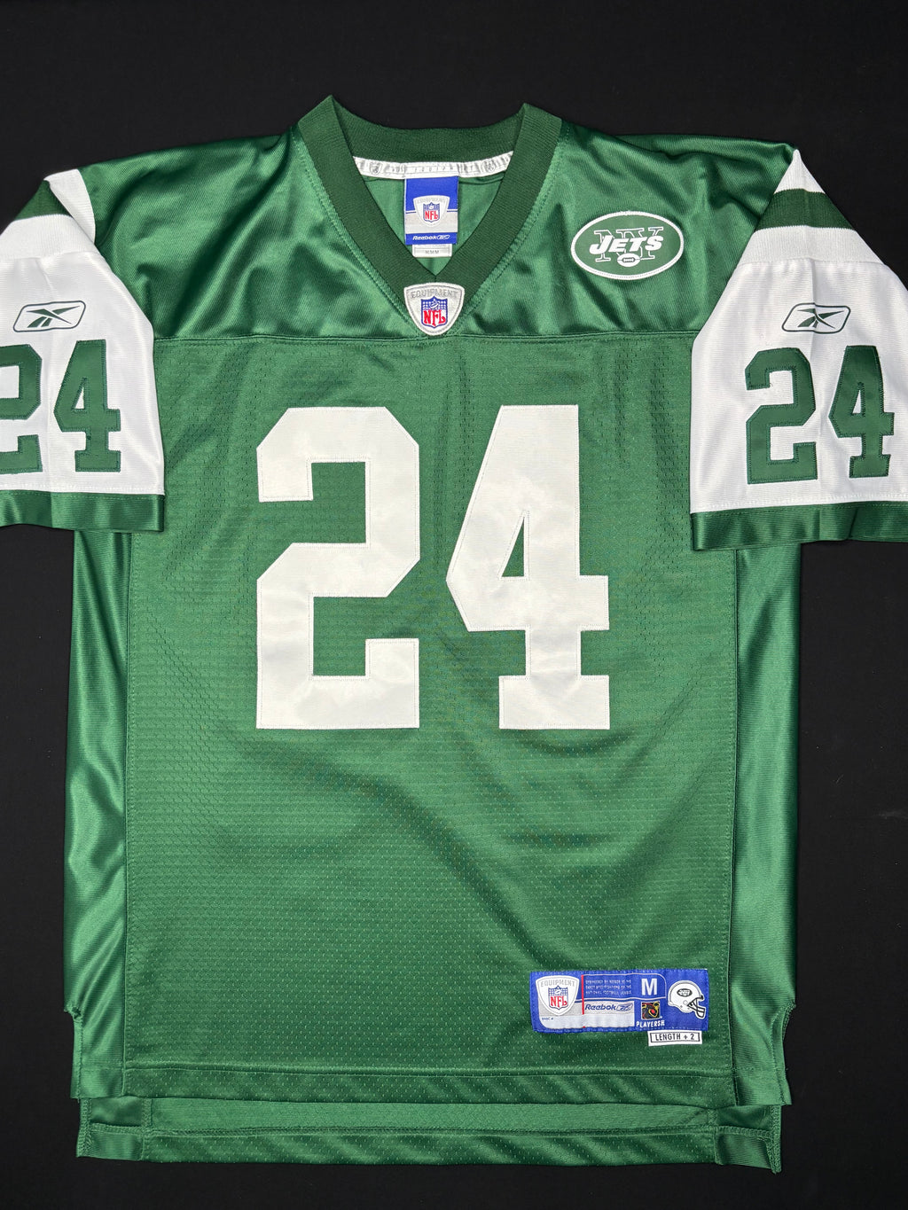 Vintage New York Jets Ty Law Reebok Helmet Tag Size: Medium