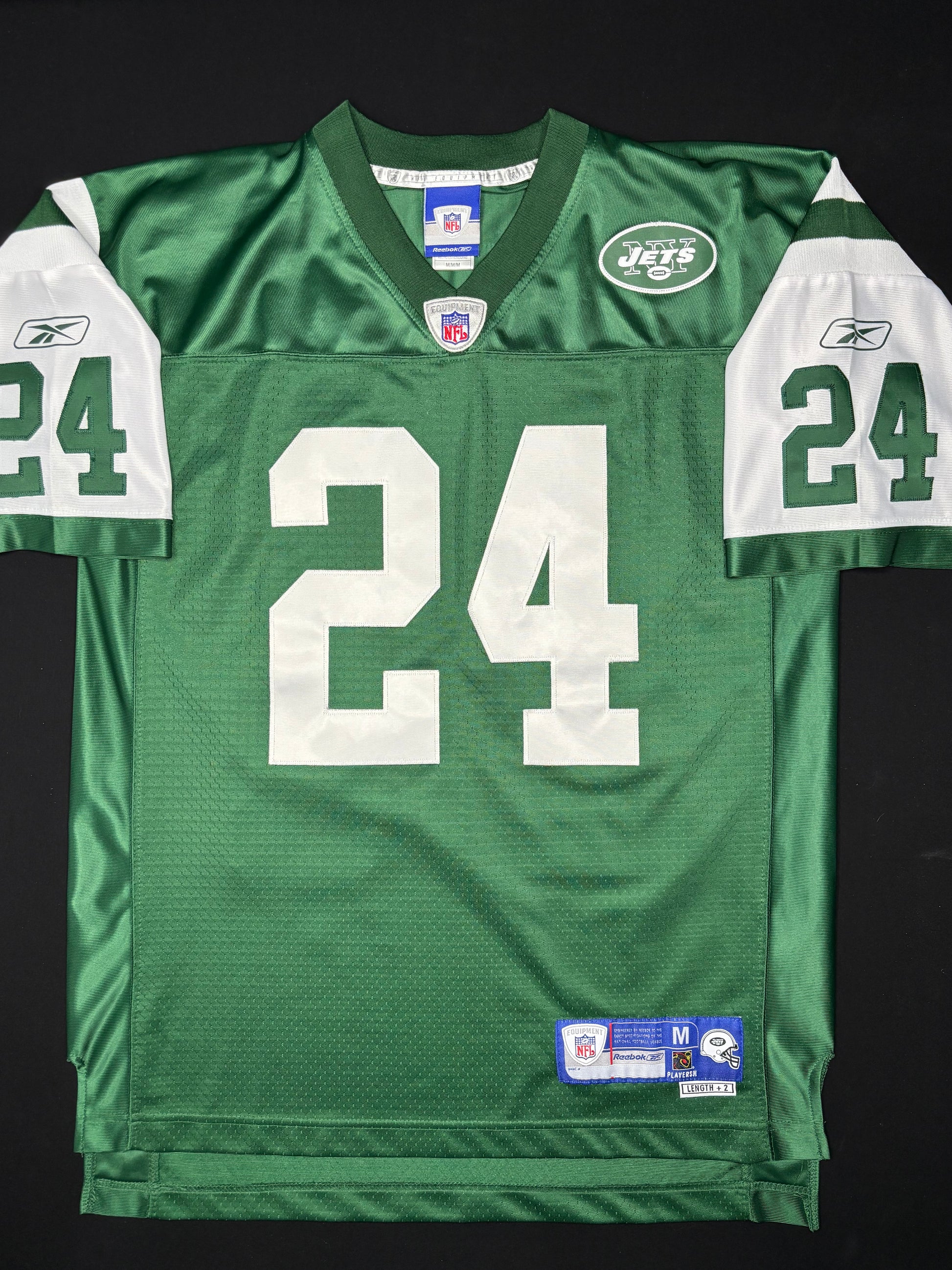 Vintage New York Jets Ty Law Reebok Helmet Tag Size: Medium