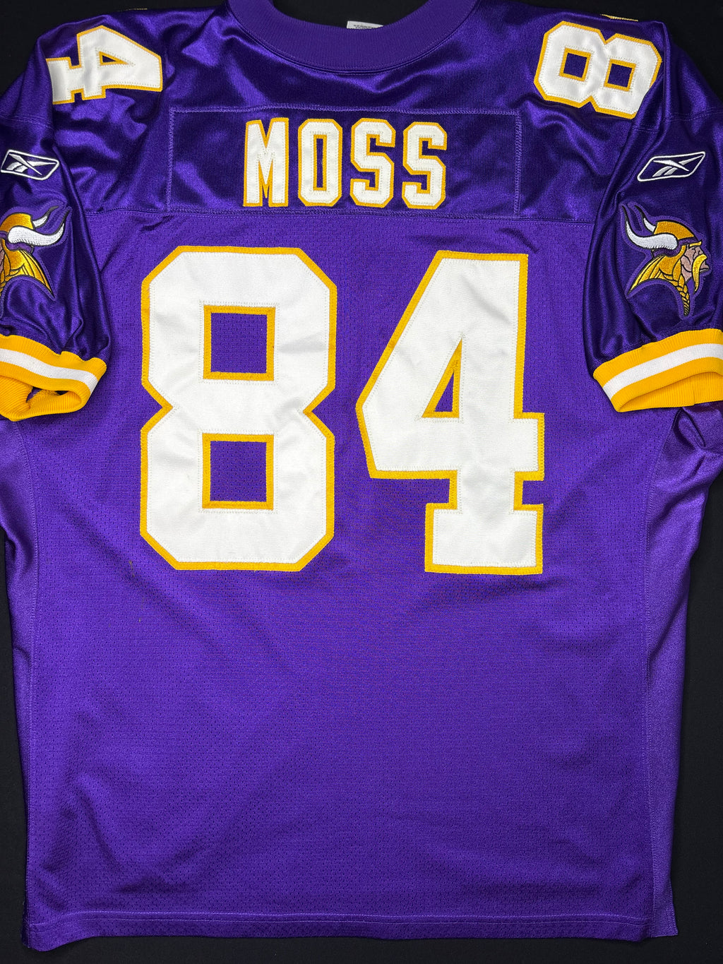 Minnesota Vikings Randy Moss Reebok Helmet Tag Authentic Football Jersey Size: 54