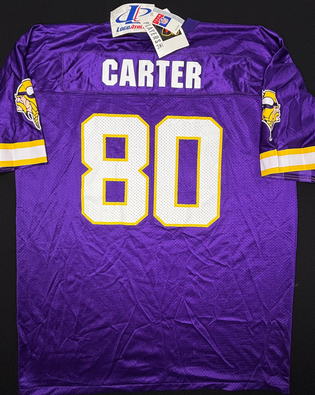 NWT Minnesota Vikings Cris Carter Logo Athletic Football Jersey Size: XL
