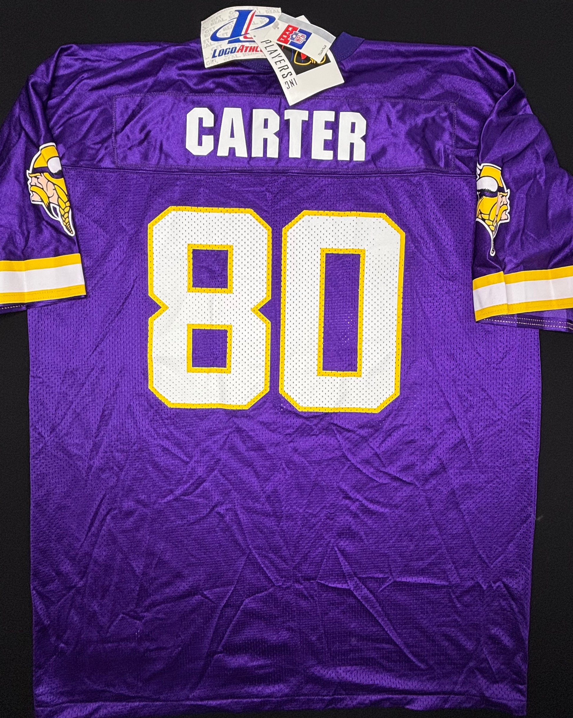 NWT Minnesota Vikings Cris Carter Logo Athletic Football Jersey Size: XL