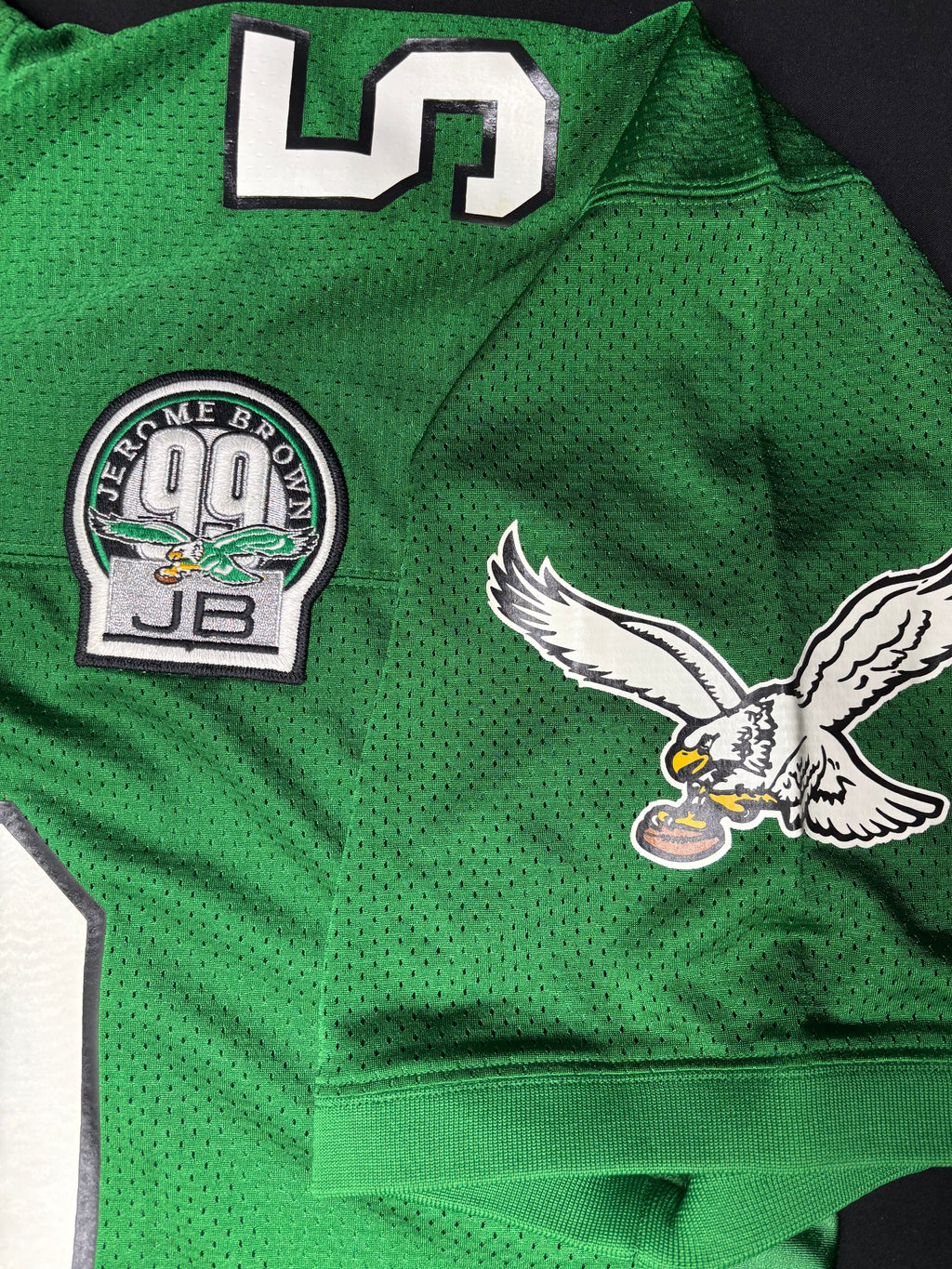 Philadelphia Eagles Seth Joyner w/JB99 patch Mitchell and Ness Authentic Football Jersey Size: 4XL