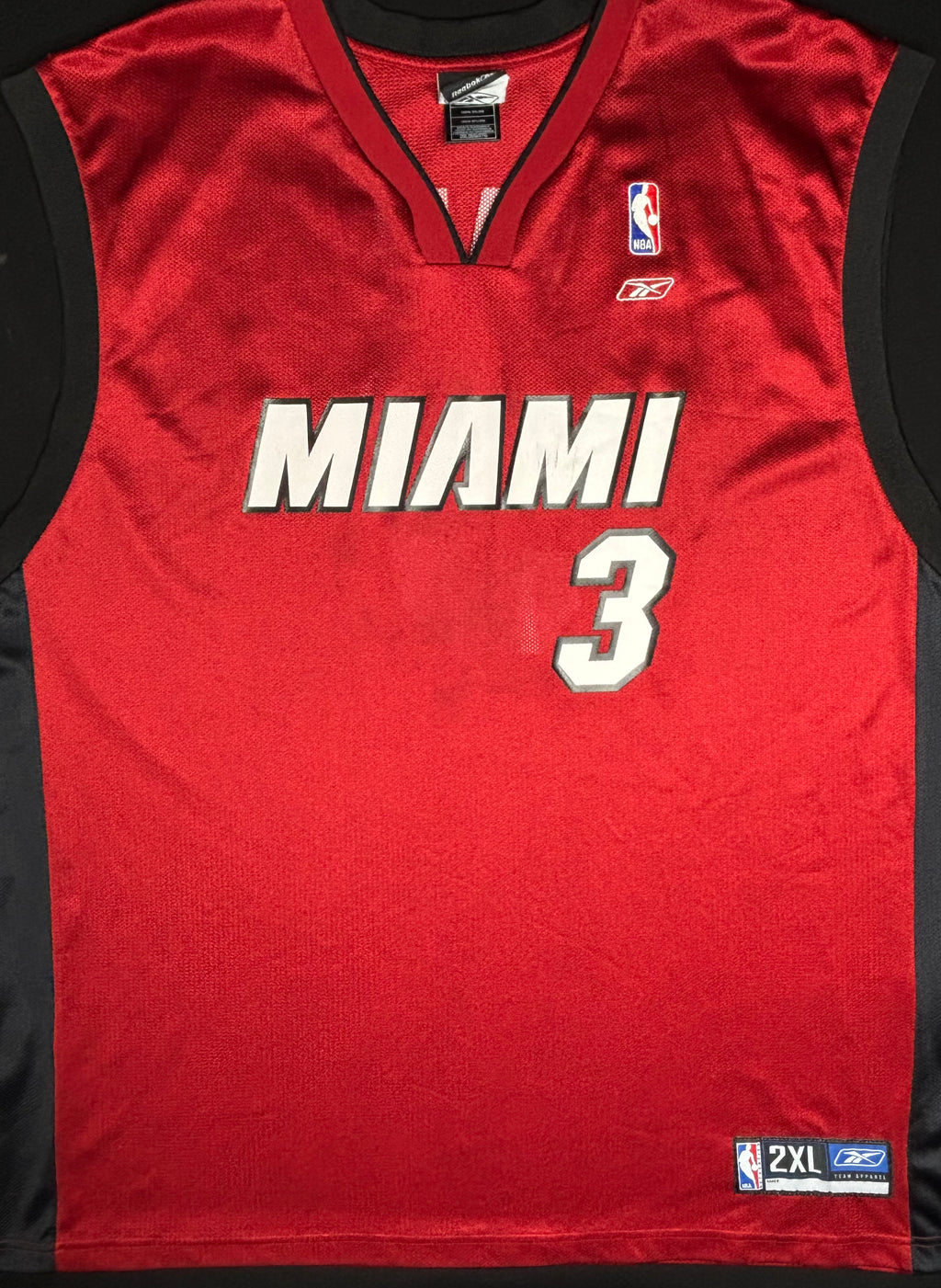 Miami Heat Dwayne Wade Reebok Basketball Jersey Size: XXL