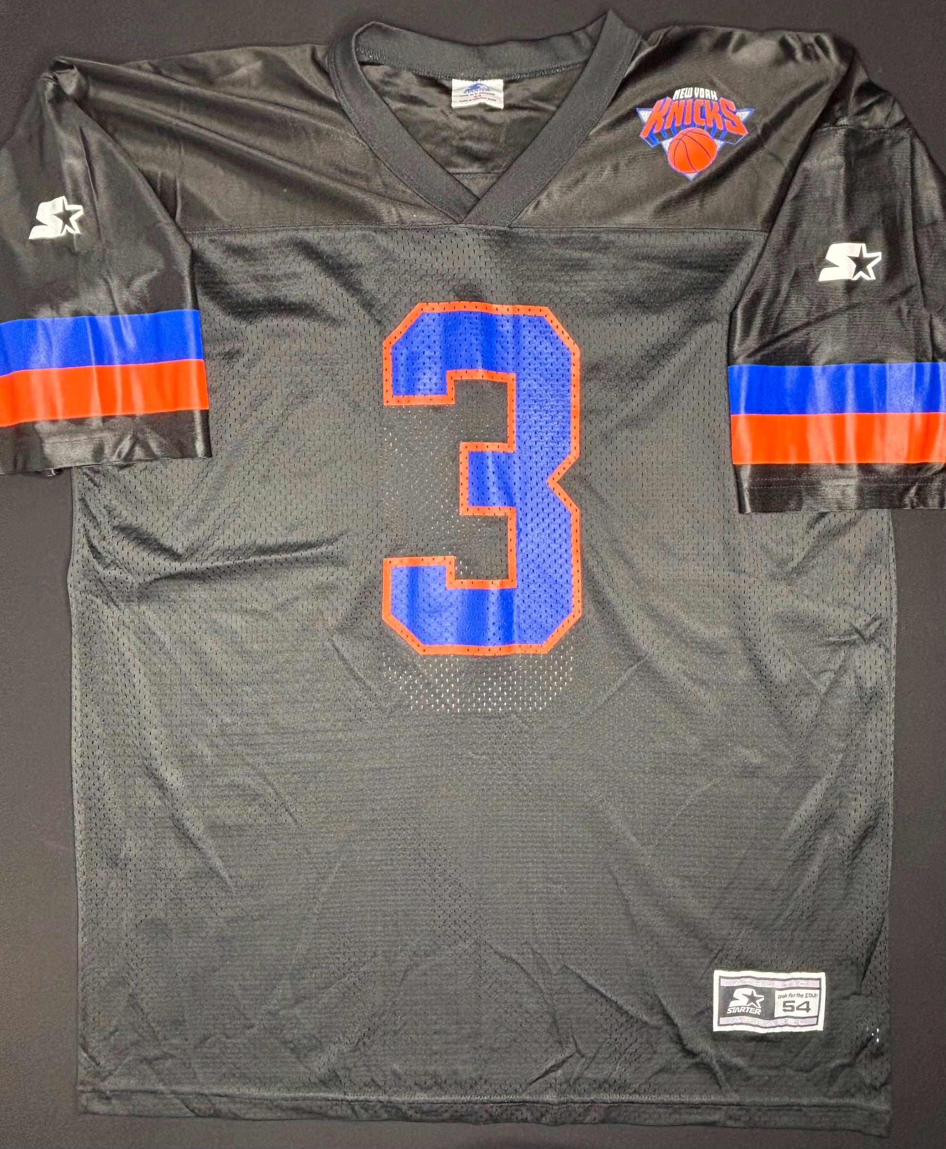 New York Knicks John Starks Starter Football Jersey Size: 54