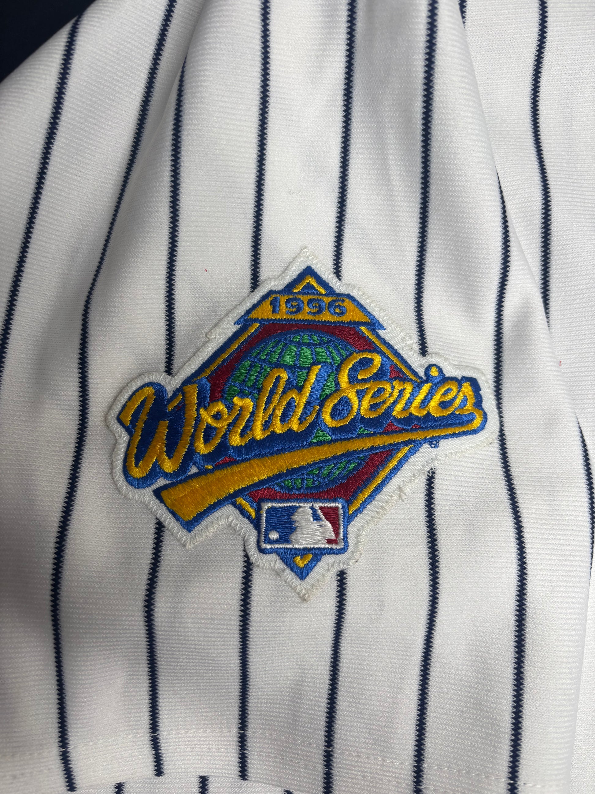 New York Yankees Derek Jeter Authentic Mitchell And Ness 1996 Cooperstown Authentic Baseball Jersey Size: 60