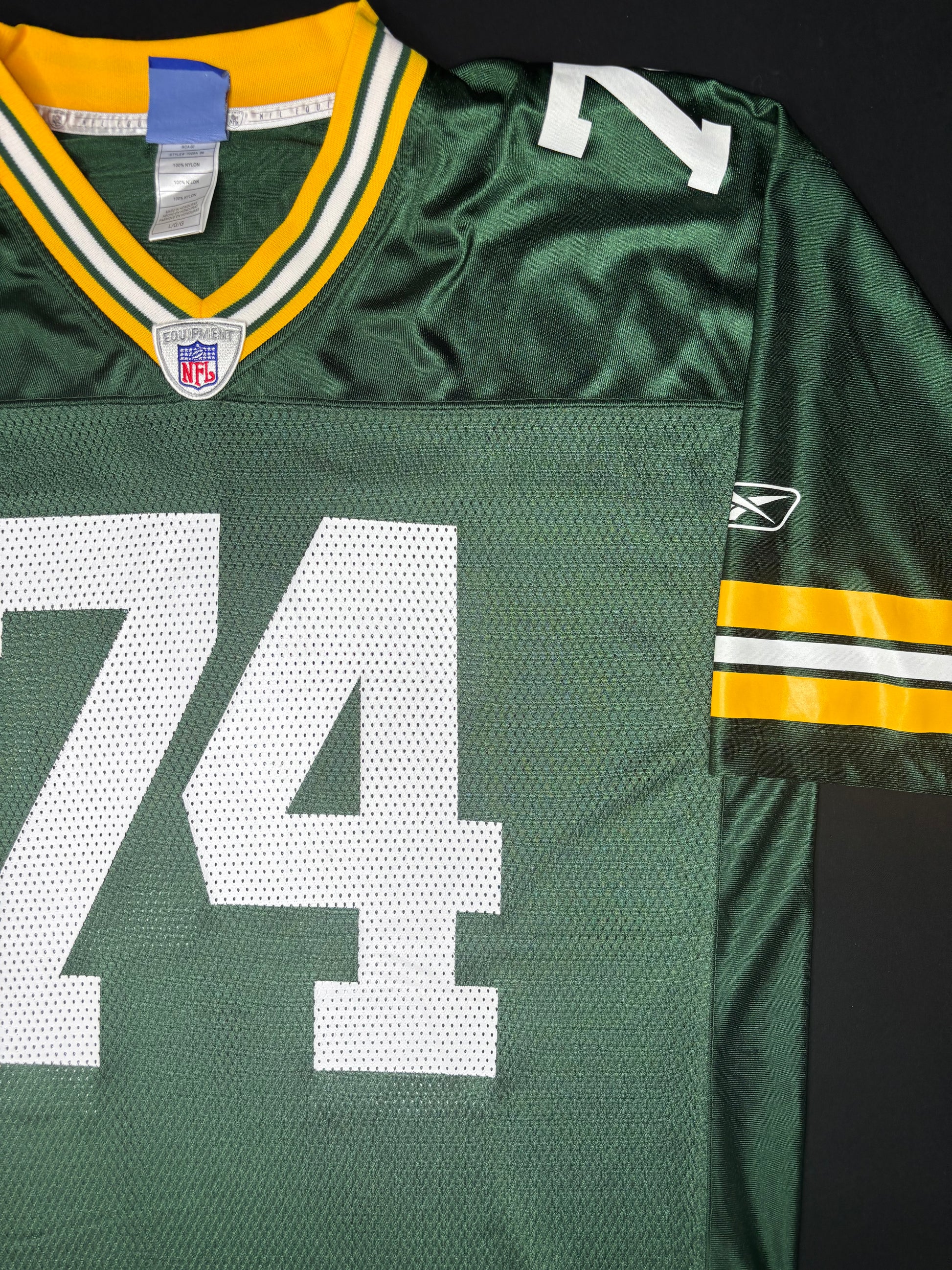 Green Bay Packers Aaron Kampman Reebok Football Jersey Size: Large