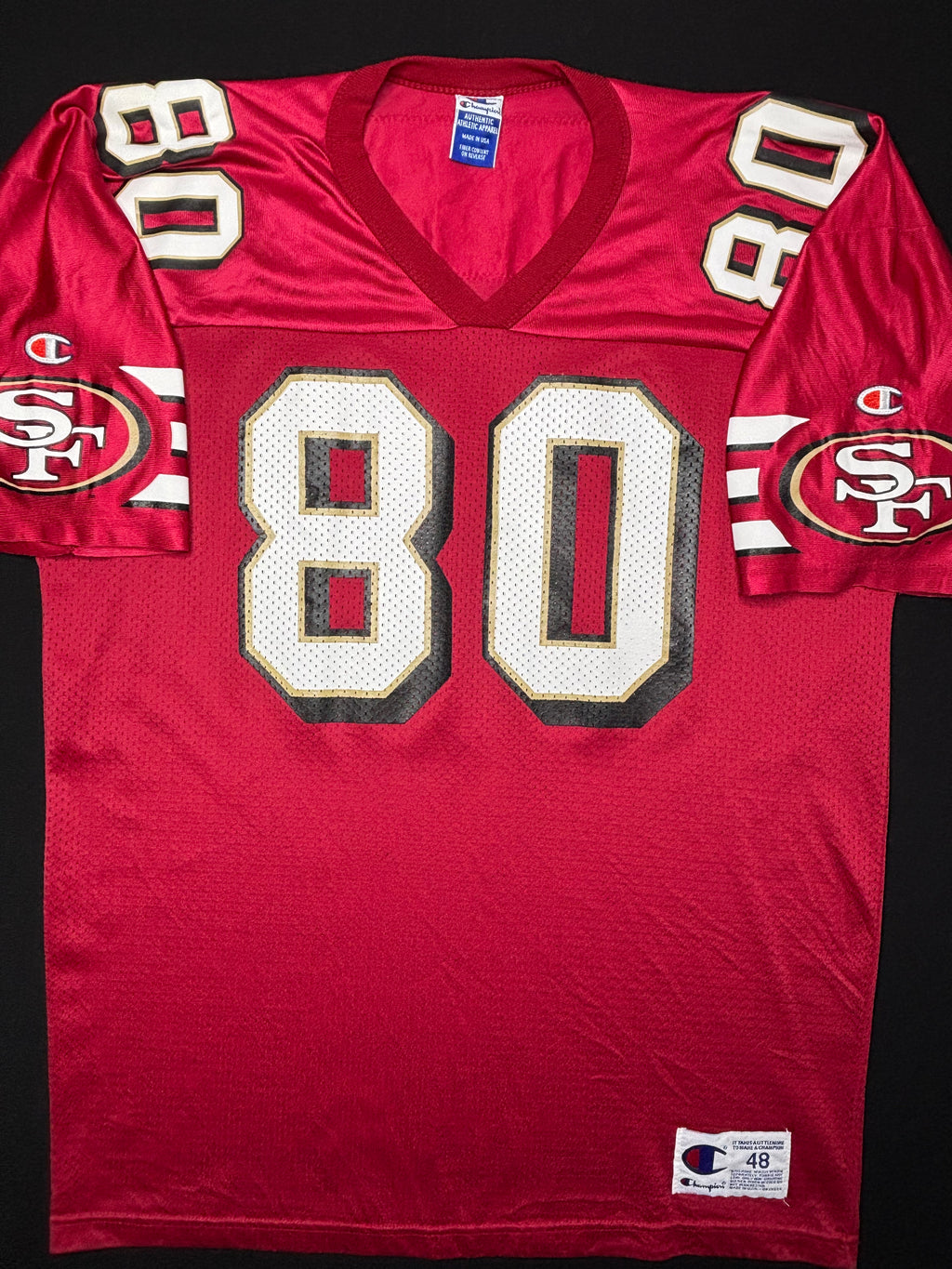 San Francisco 49ers Jerry Rice Champion Football Jersey Size: 48