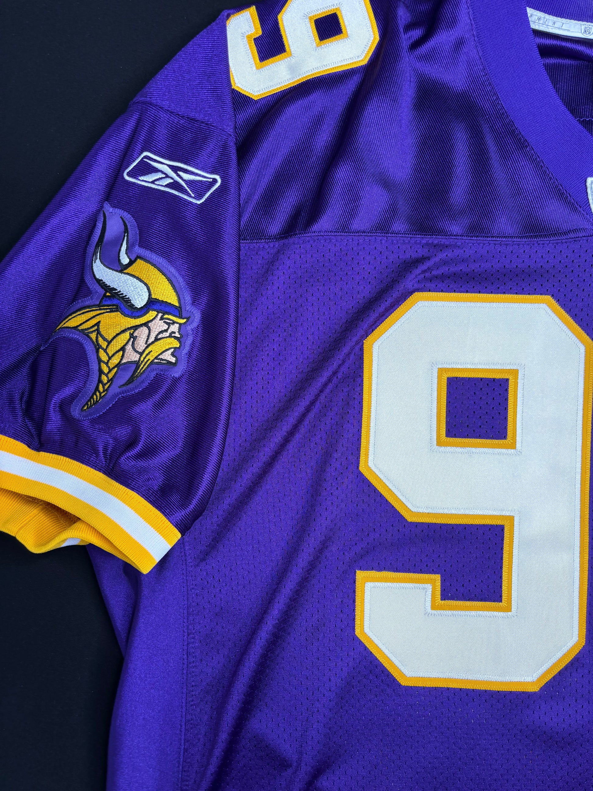 Minnesota Vikings Erasmus James Autographed Authentic Reebok Football Jersey Size: 52
