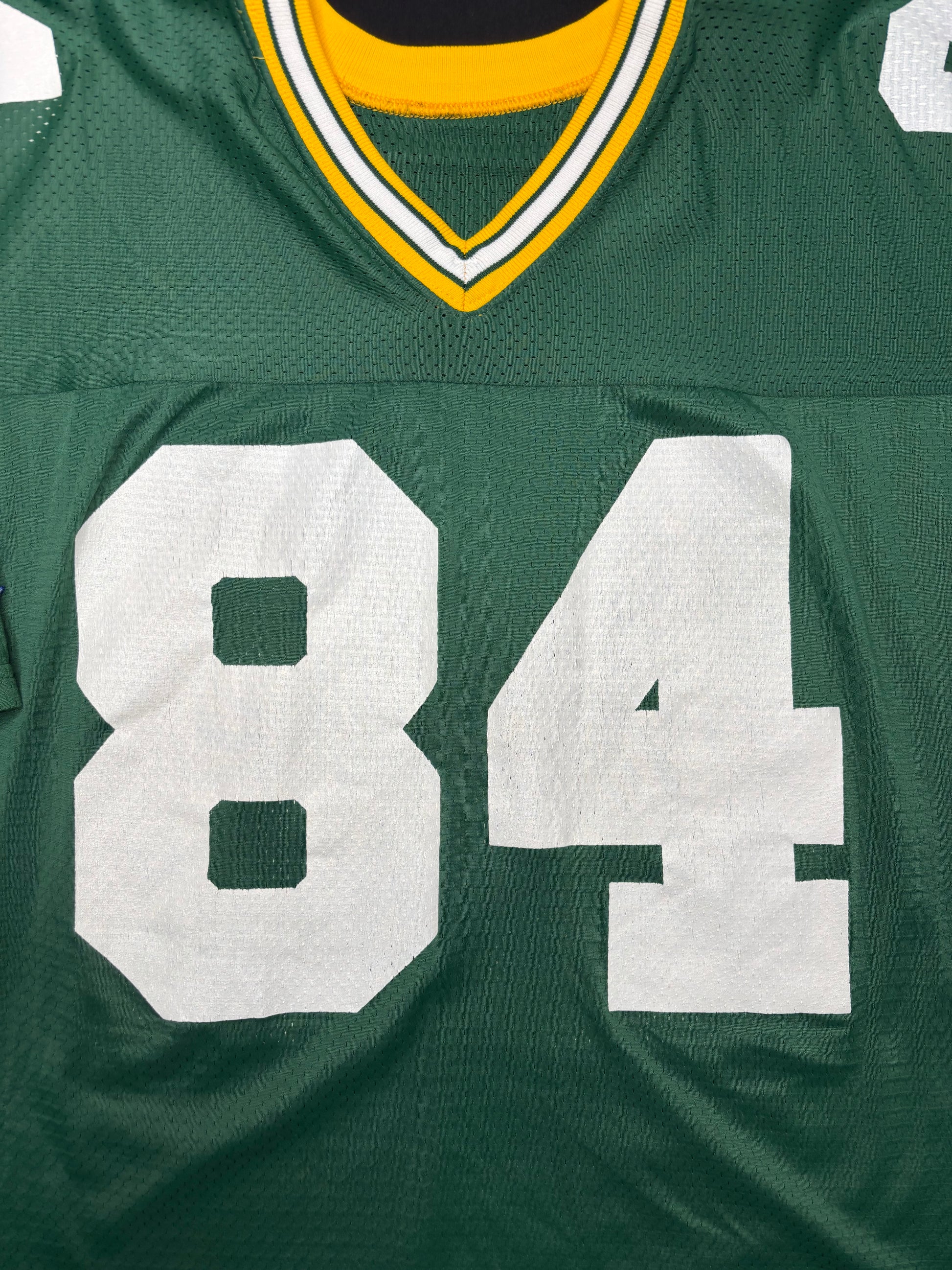 Vintage Green Bay Packers Sterling Sharpe Champion Football Jersey Size: 52