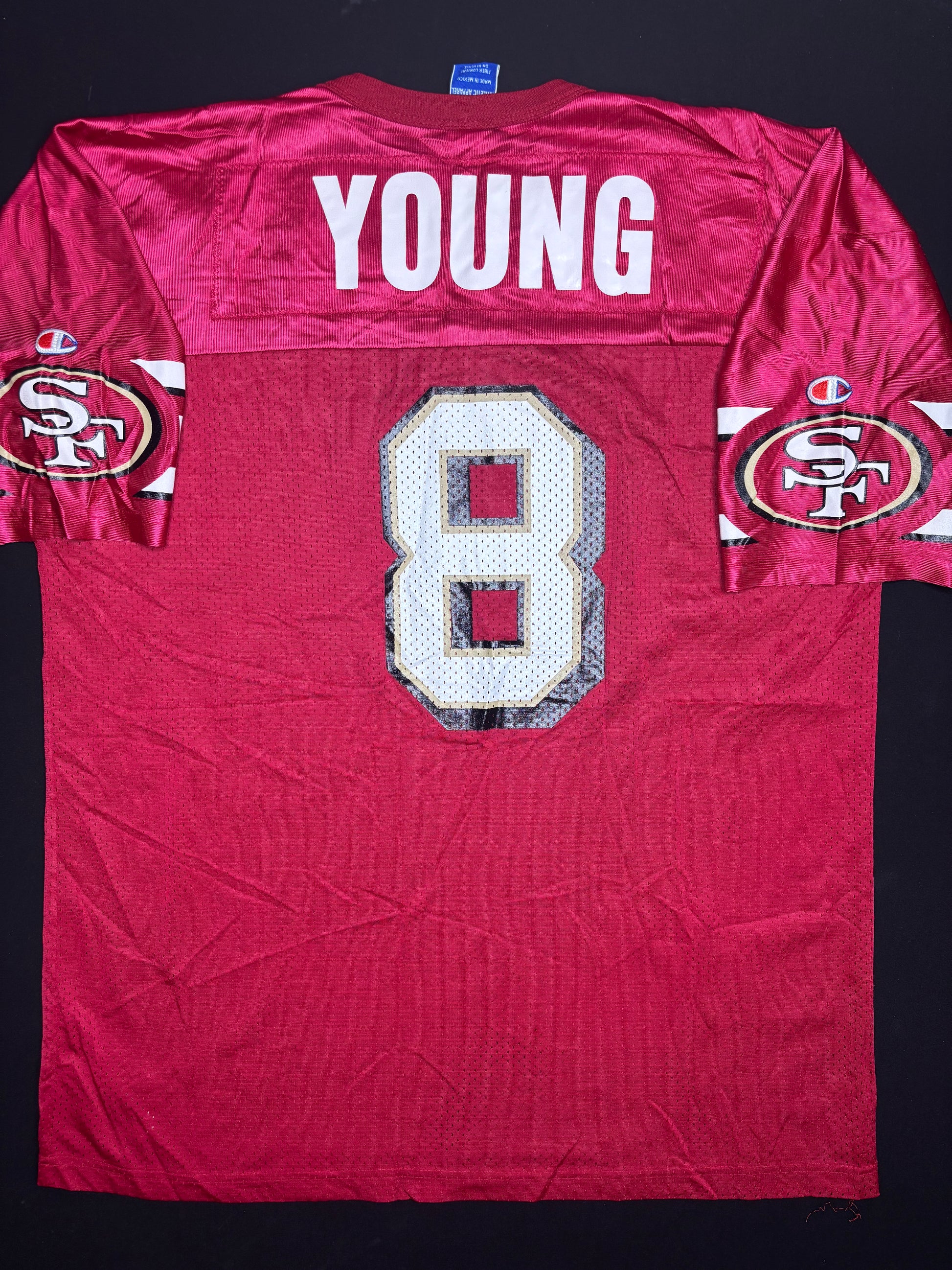 Vintage San Francisco 49ers Steve Young Champion Football Jersey Size: 48