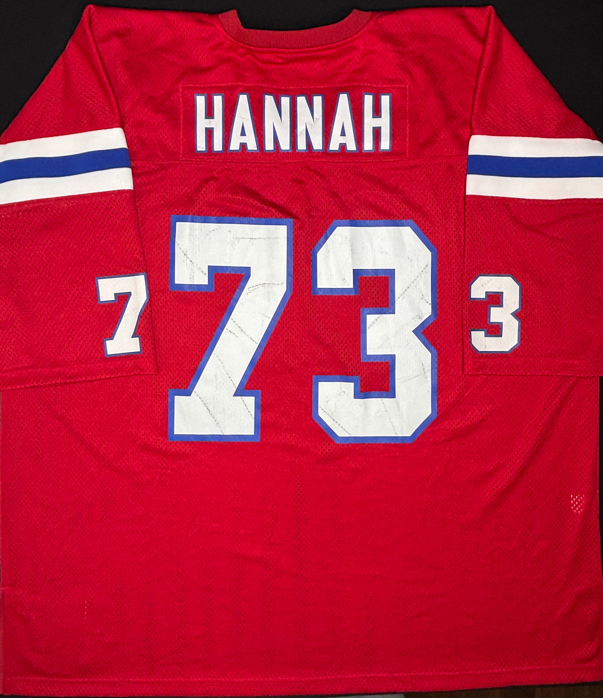 New England Patriots John Hannah 84’ Mitchell & Ness Authentic Football Jersey Size: 5XL