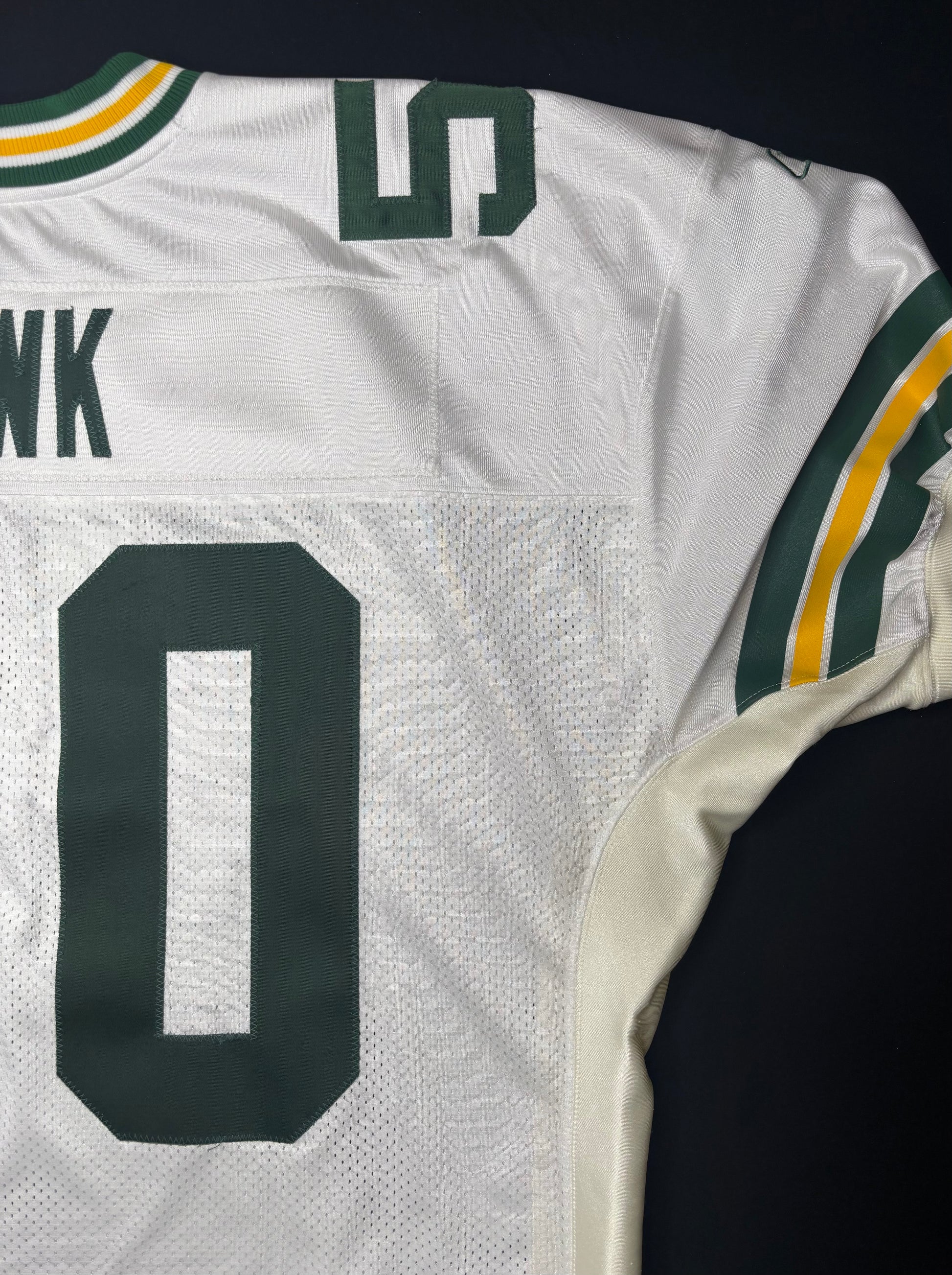 Vintage Green Bay Packers AJ Hawk Authentic Reebok Football Jersey Size: 52