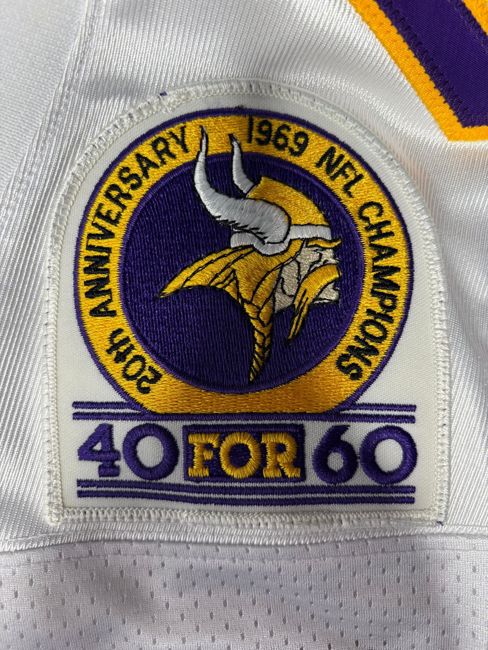 Minnesota Vikings Joey Browner Authentic Reebok Football Jersey w/ 40 for 60 patch Size: 54