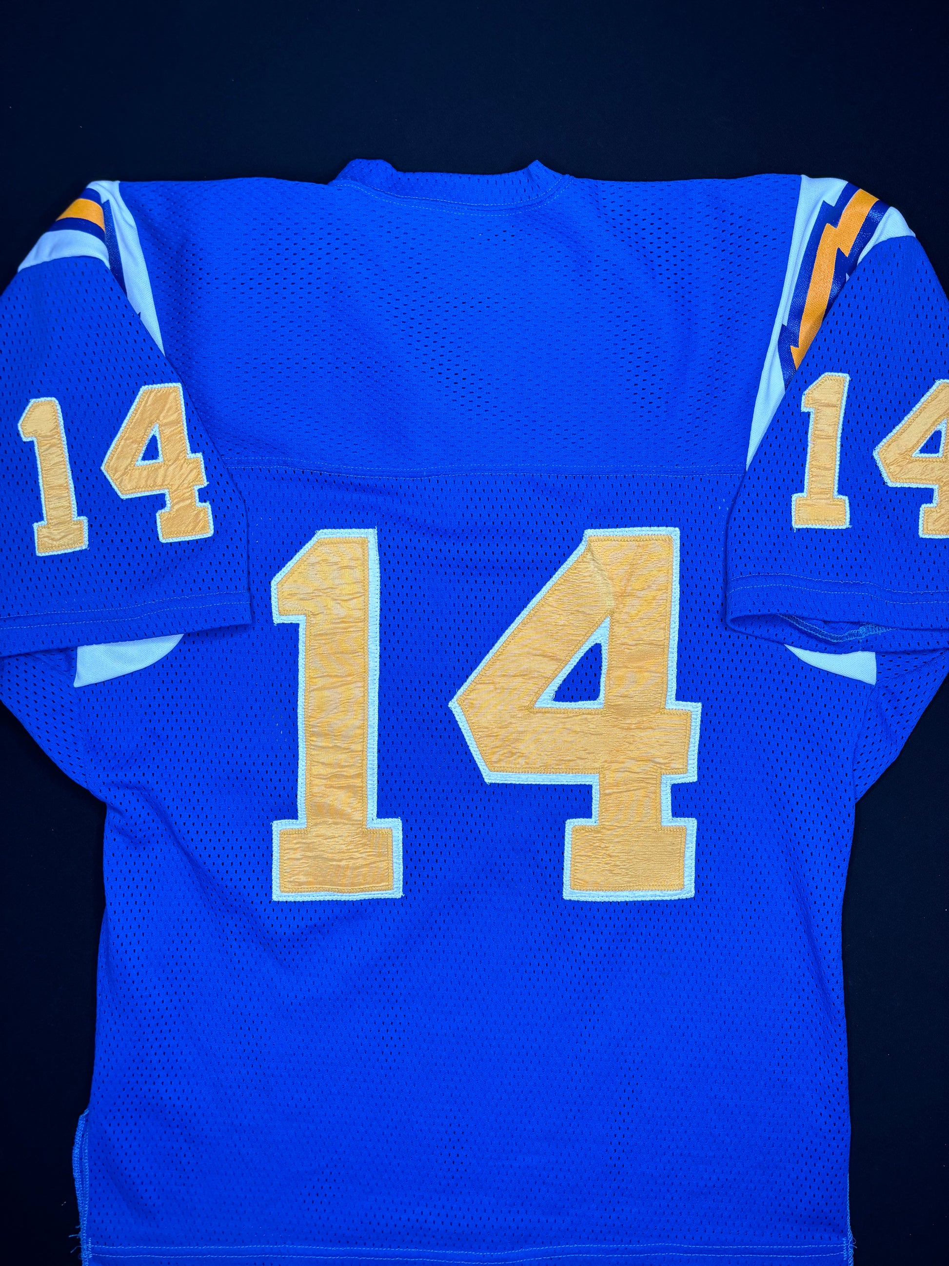 Vintage San Diego Chargers Dan Fouts Ravens Knit Football Jersey Size: Large