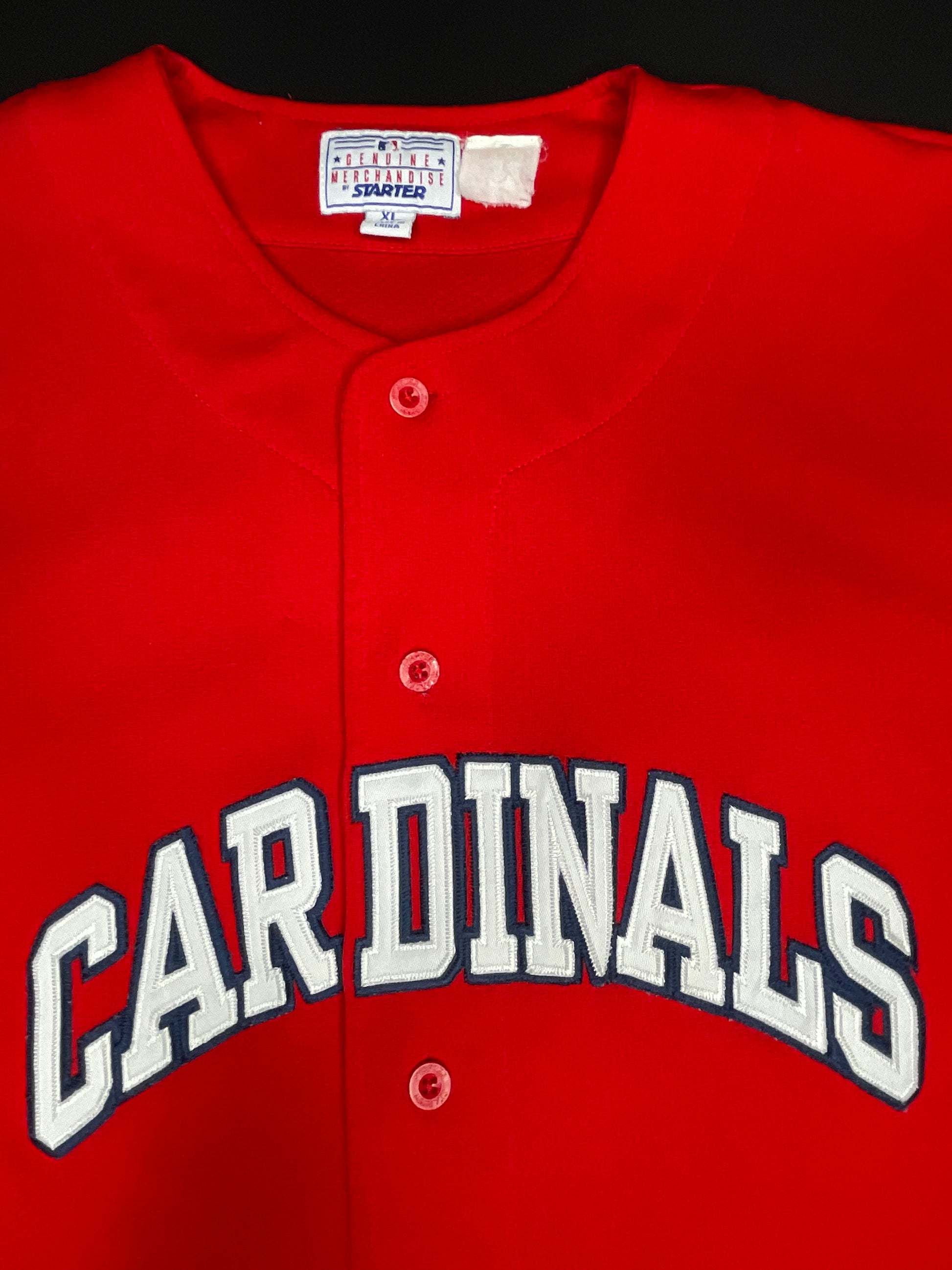 Vintage St. Louis Cardinals Mark McGwire Starter Baseball Jersey Size:XL