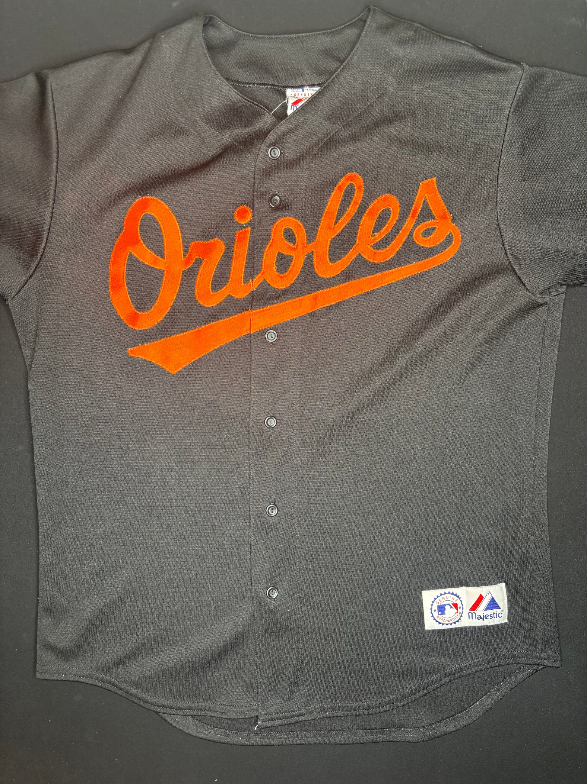 Baltimore Orioles Miguel Tejada Majestic Baseball Jersey Size: Large