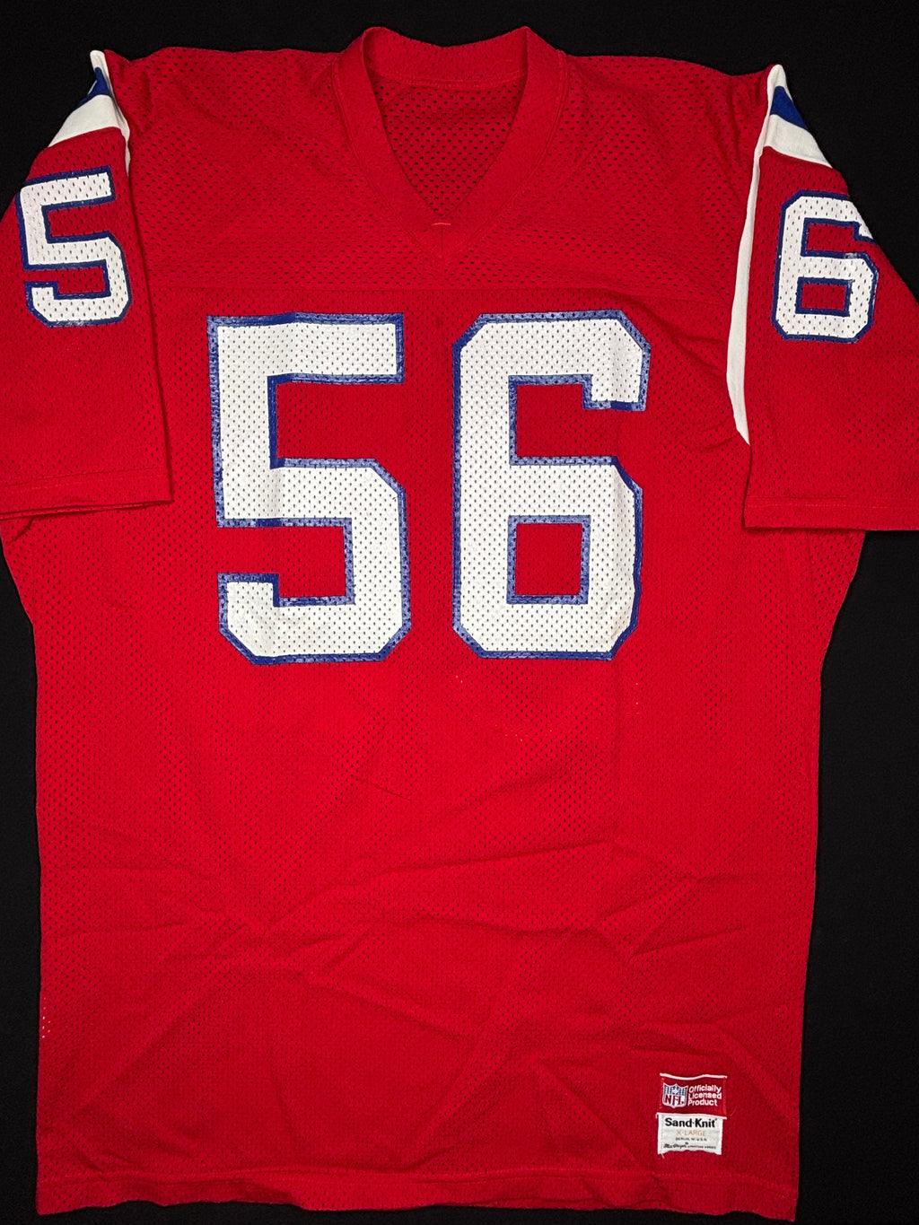 New England Patriots Andre Tippett Sandknit Football Jersey Size: XL