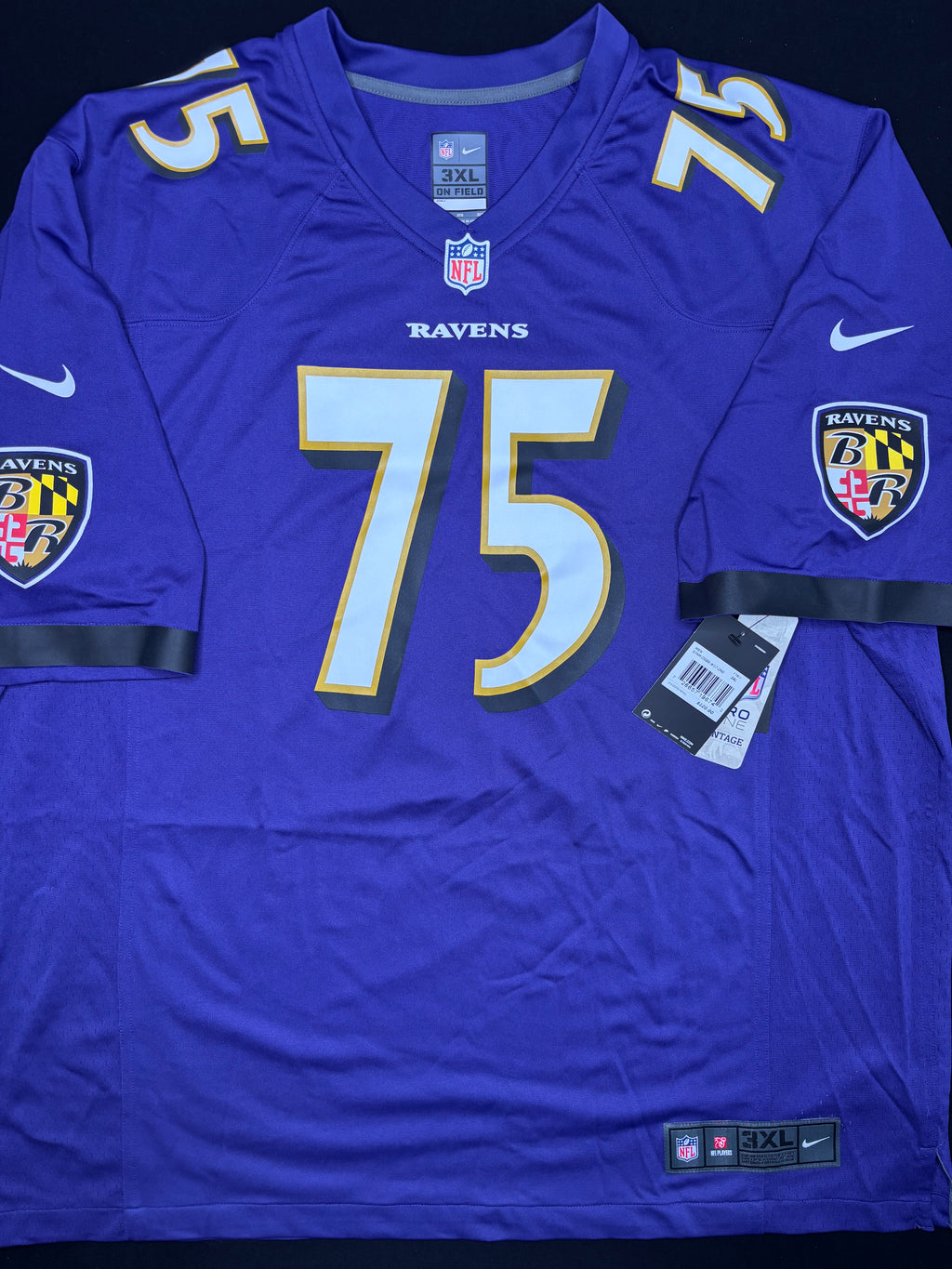 NWT Baltimore Ravens Jonathan Ogden Nike Legends Game Football Jersey Size: 3XL