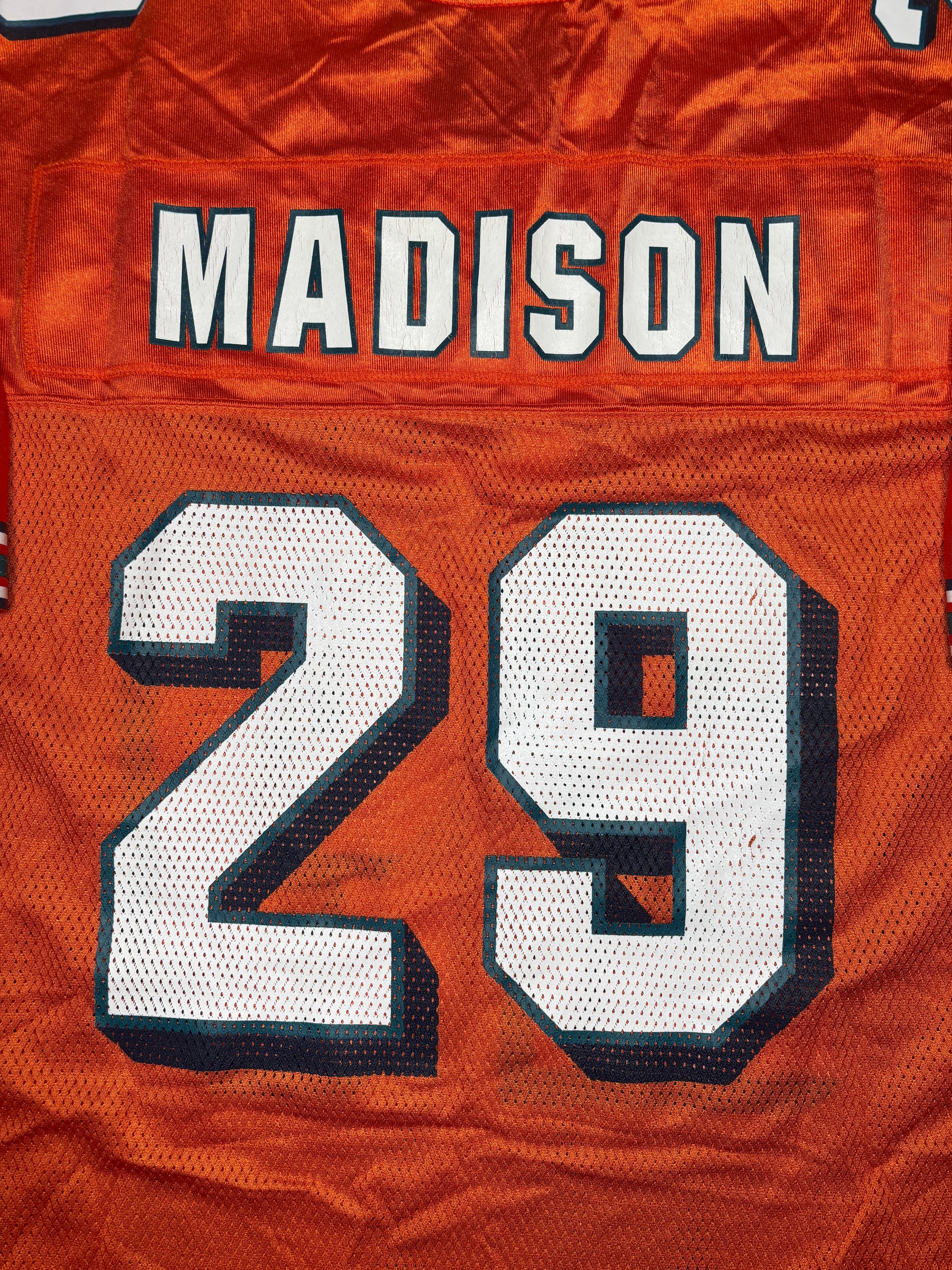 Miami Dolphins Sam Madison Alt Orange Reebok Football Jersey Size: XL