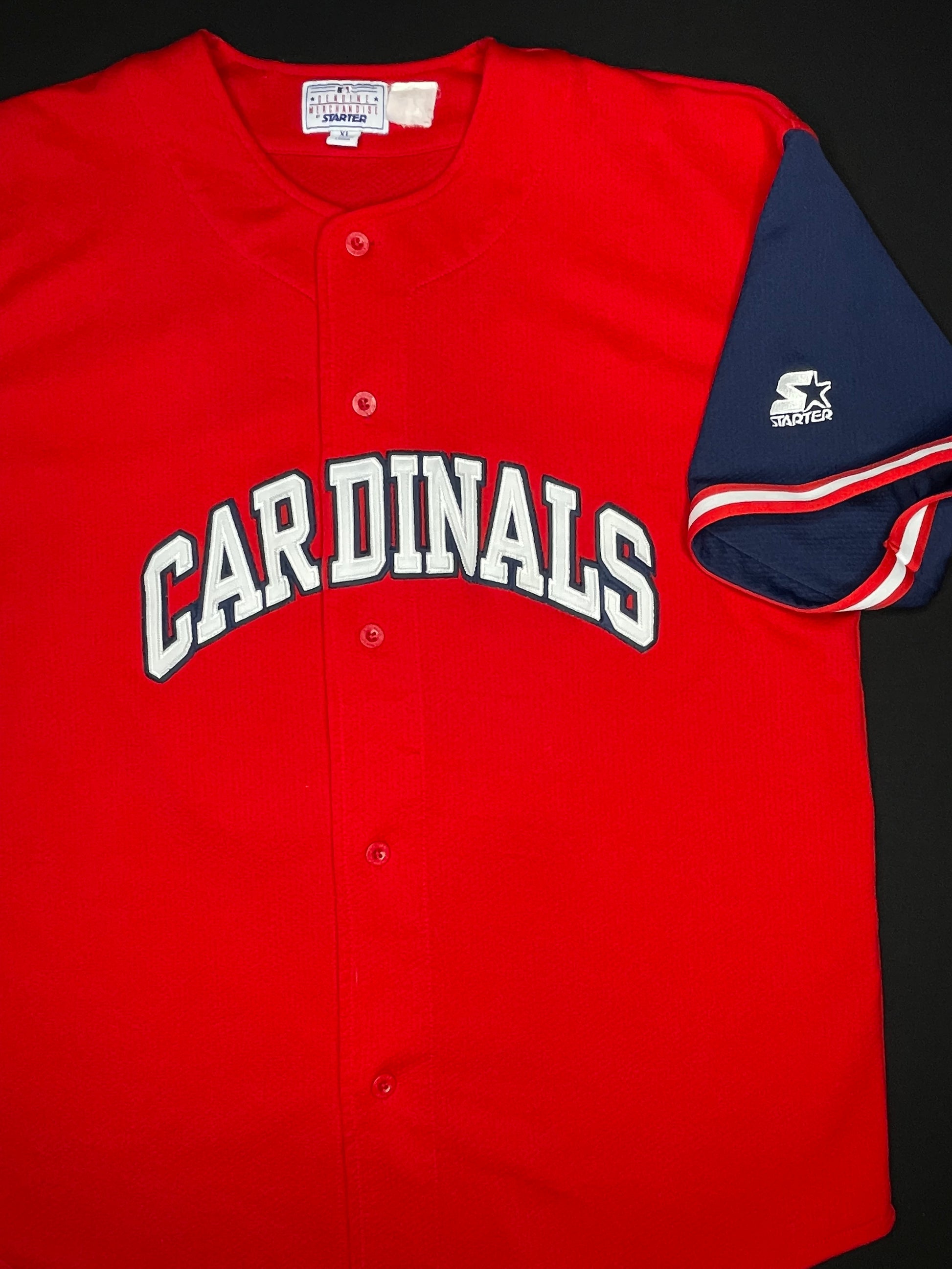Vintage St. Louis Cardinals Mark McGwire Starter Baseball Jersey Size:XL