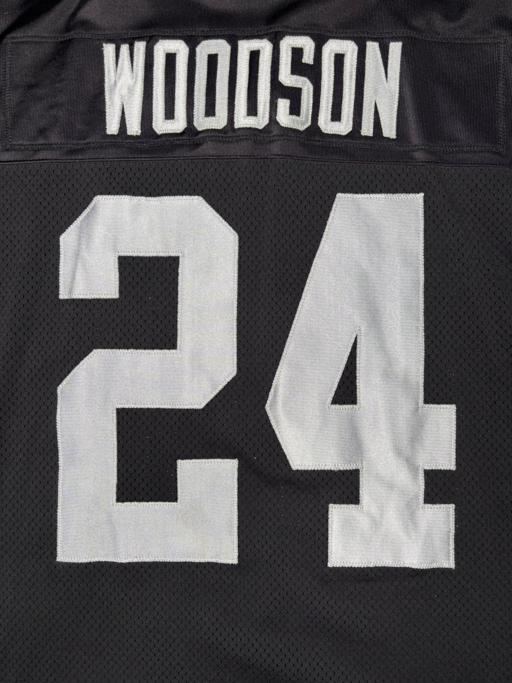 Oakland Raiders Charles Woodson Reebok Helmet Tag Authentic Football Jersey Size: 54