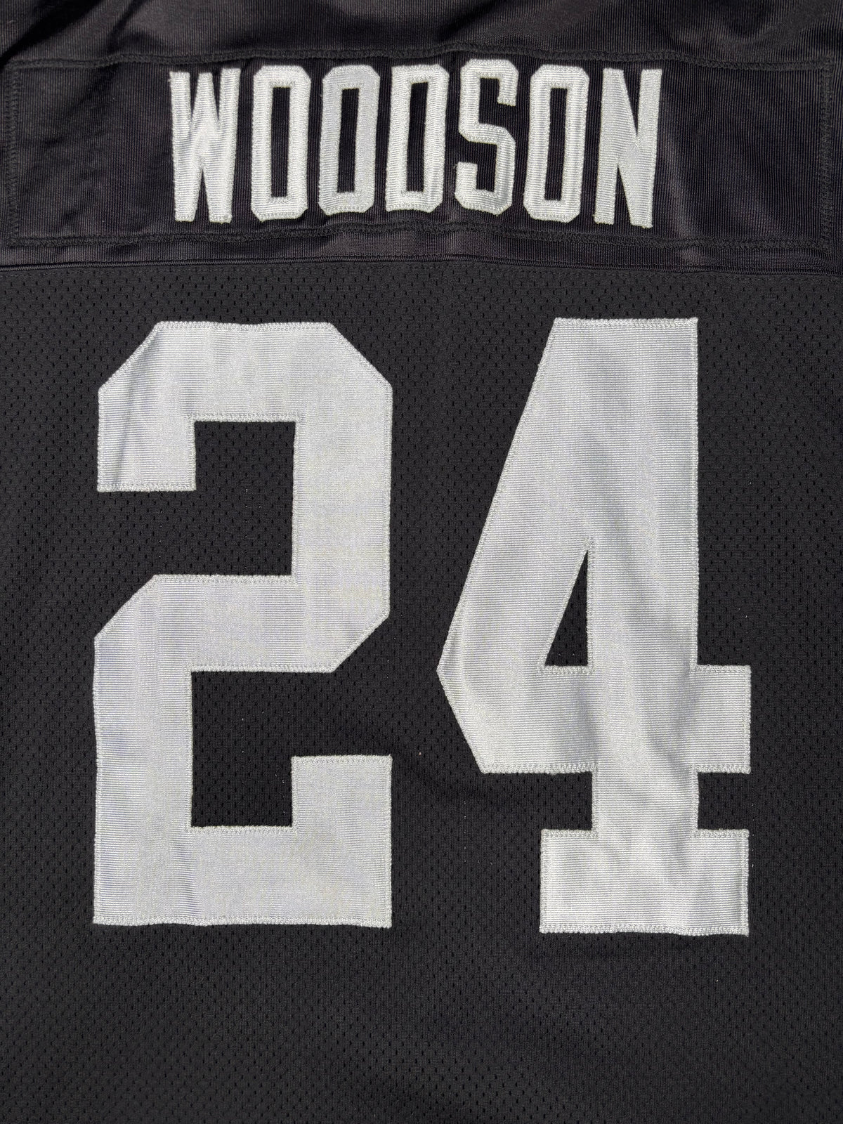 Oakland Raiders Charles Woodson Reebok Helmet Tag Authentic Football Jersey Size: 54