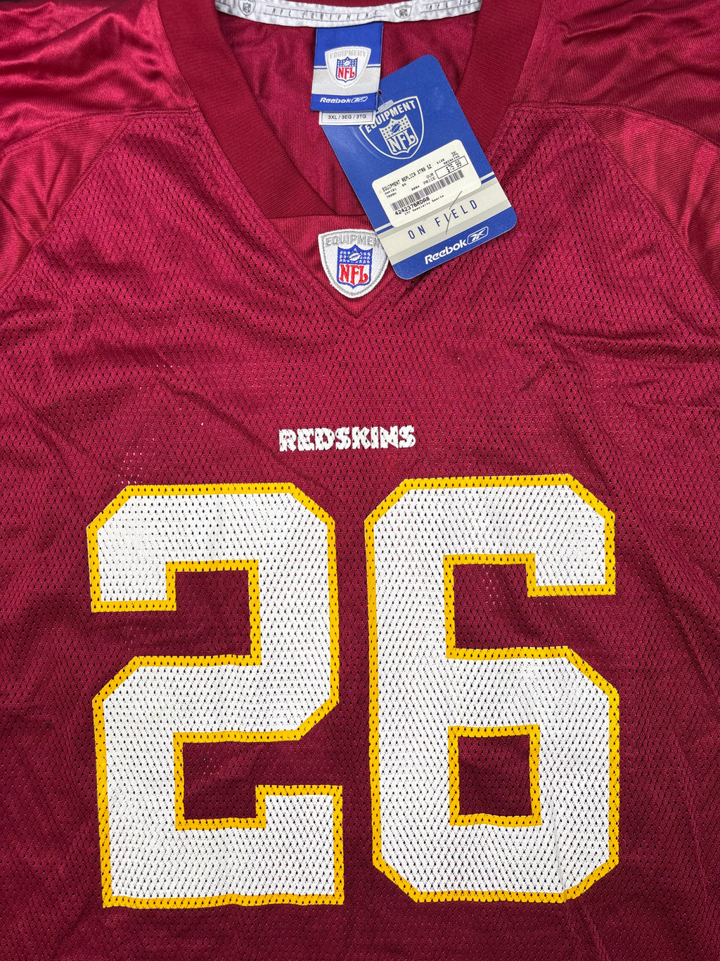 NWT Washington Redskins Clinton Portis Reebok Football Jersey Size: 3XL