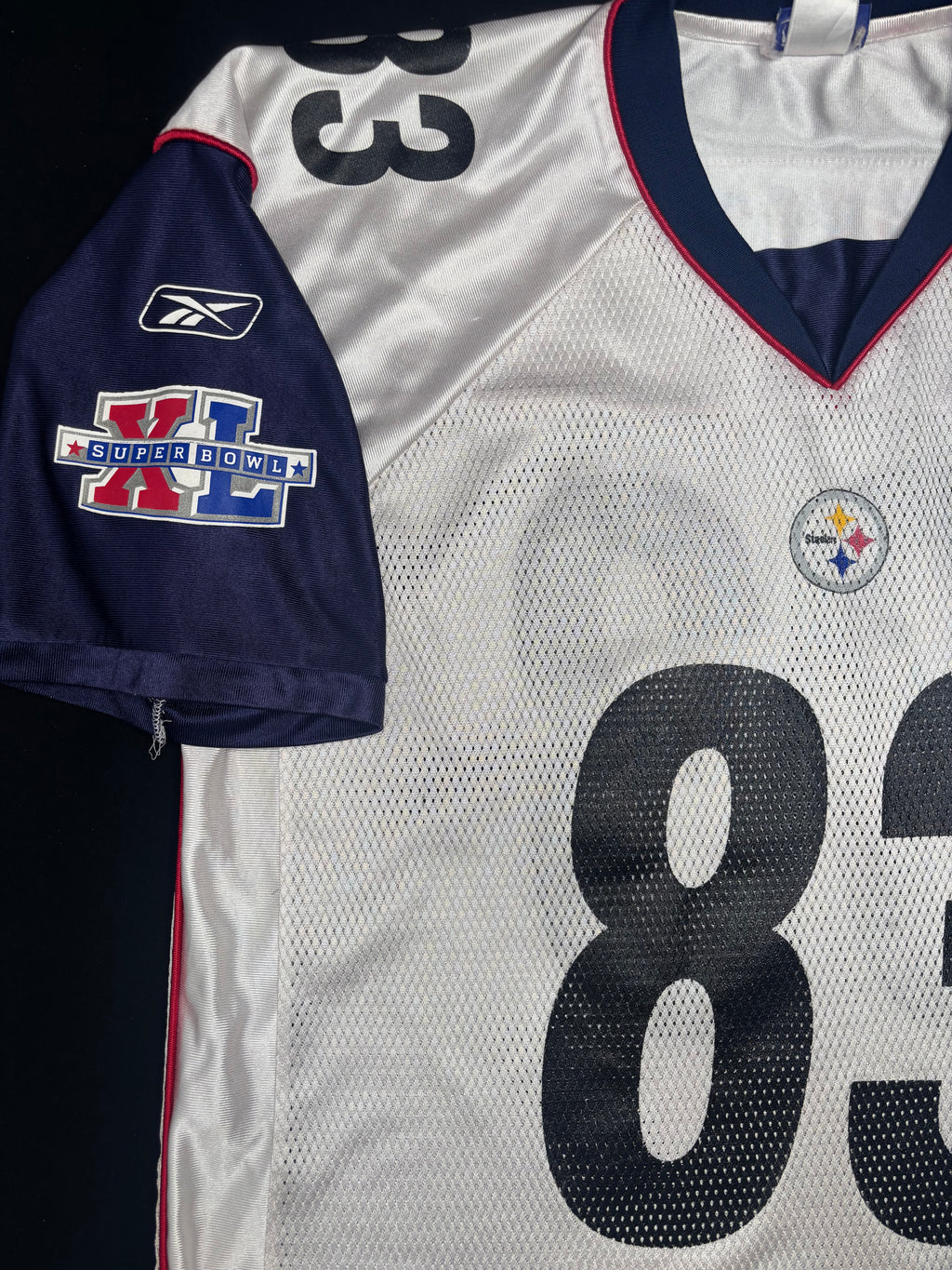 Pittsburgh Steelers Heath Miller Super Bowl 40 Reebok Football Jersey Size: Large