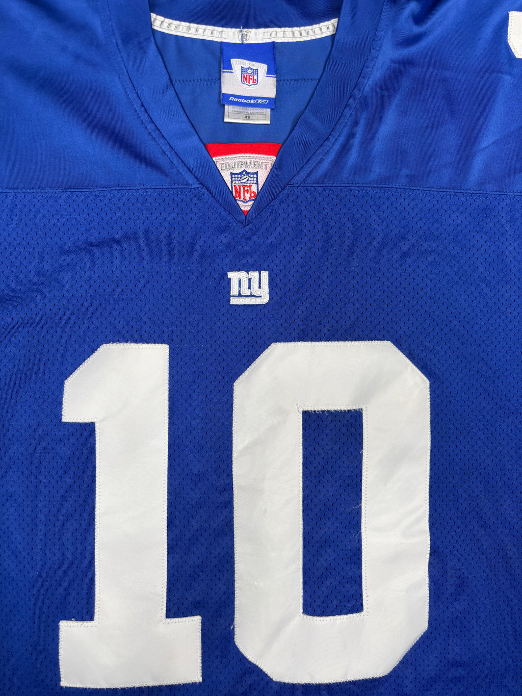 New York Giants Eli Manning Reebok Authentic Football Jersey Size: 48