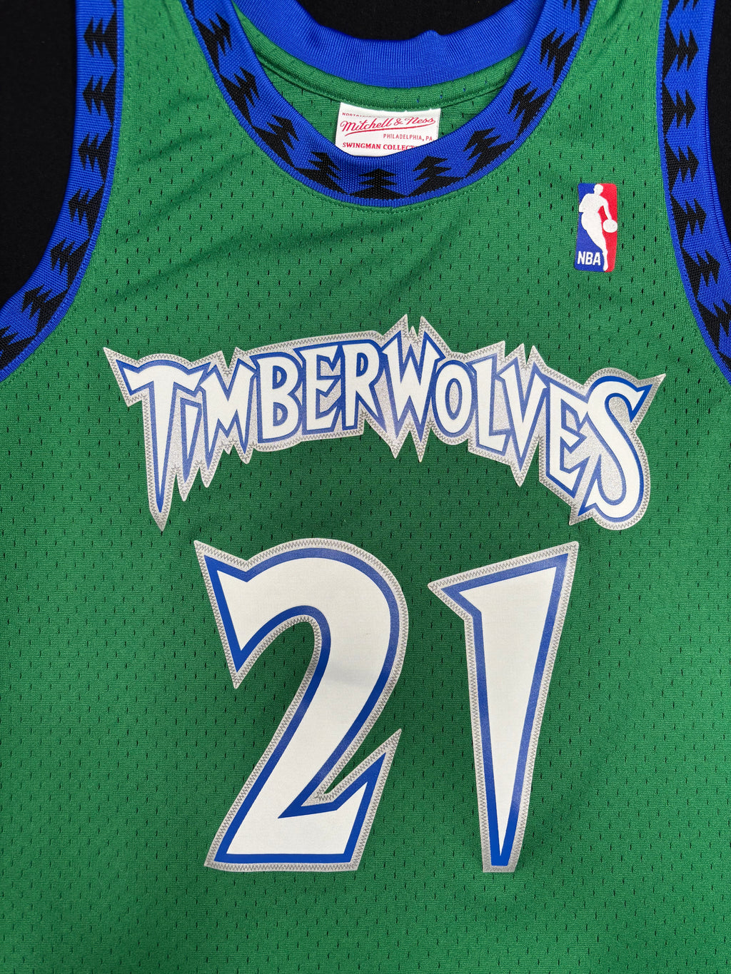 Minnesota Timberwolves Kevin Garnett Mitchell & Ness HWC Swingman Basketball Jersey Size: Medium