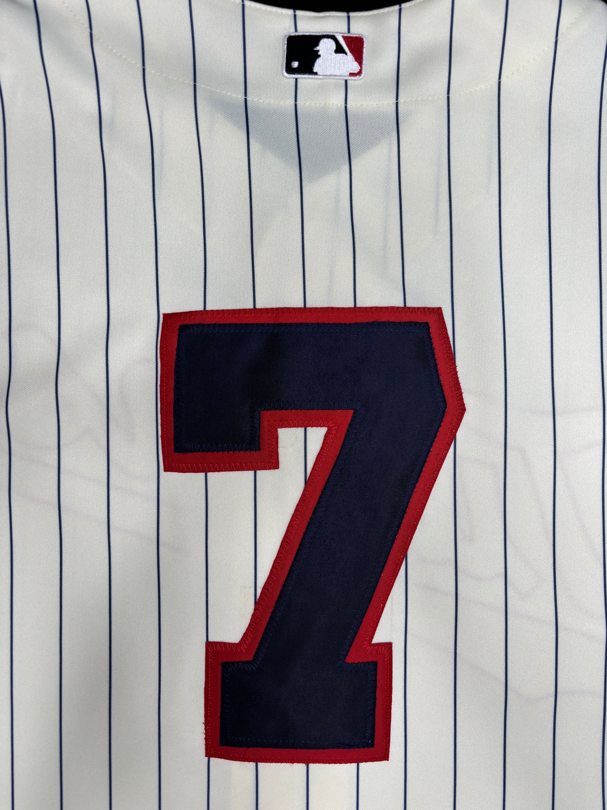 Minnesota Twins Joe Mauer 2010 Throwback Authentic Majestic baseball Jersey W/ Patches Size: 48