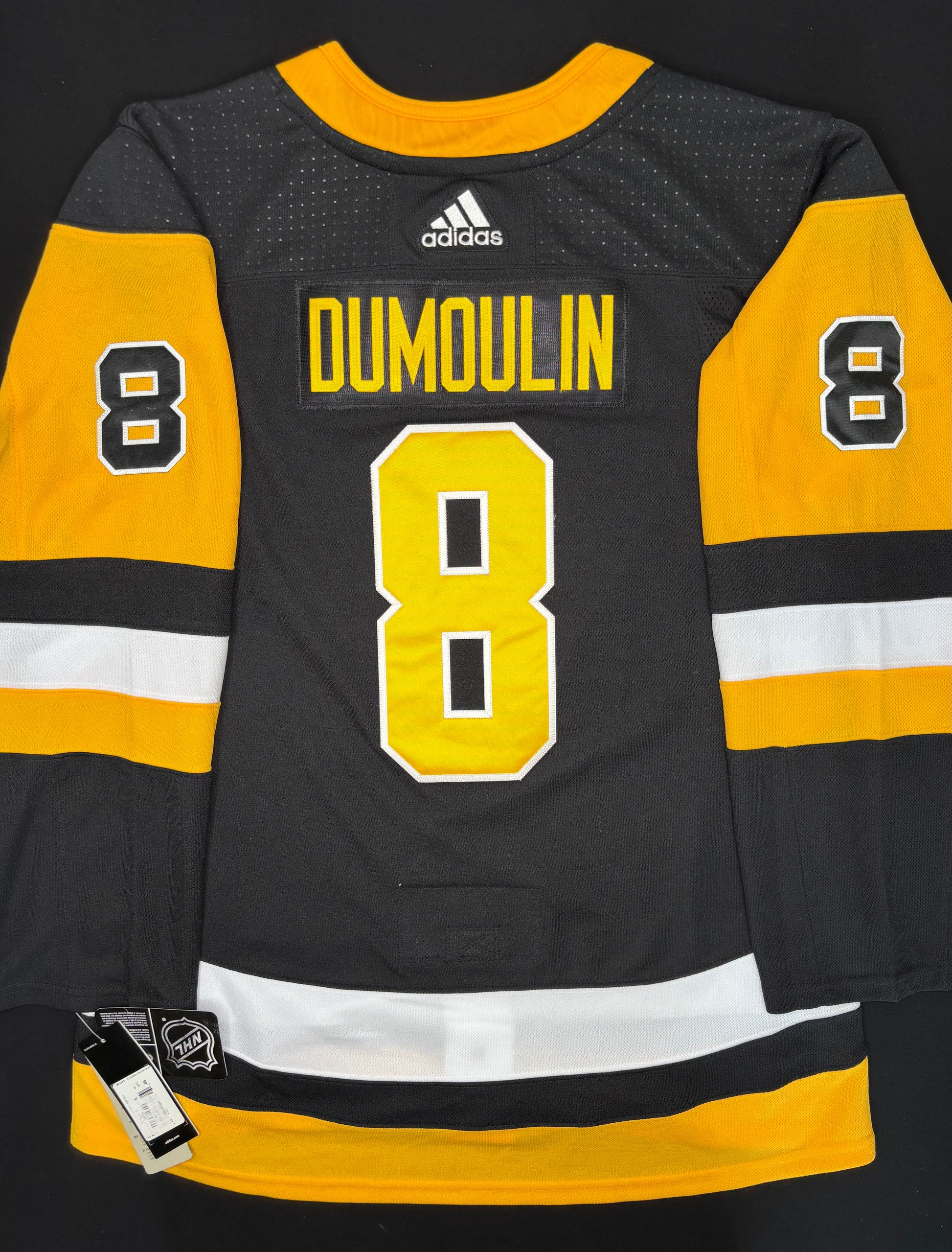 NWT Pittsburgh Penguins Brian Dumoulin Authentic Adidas Hockey Jersey Size: 46