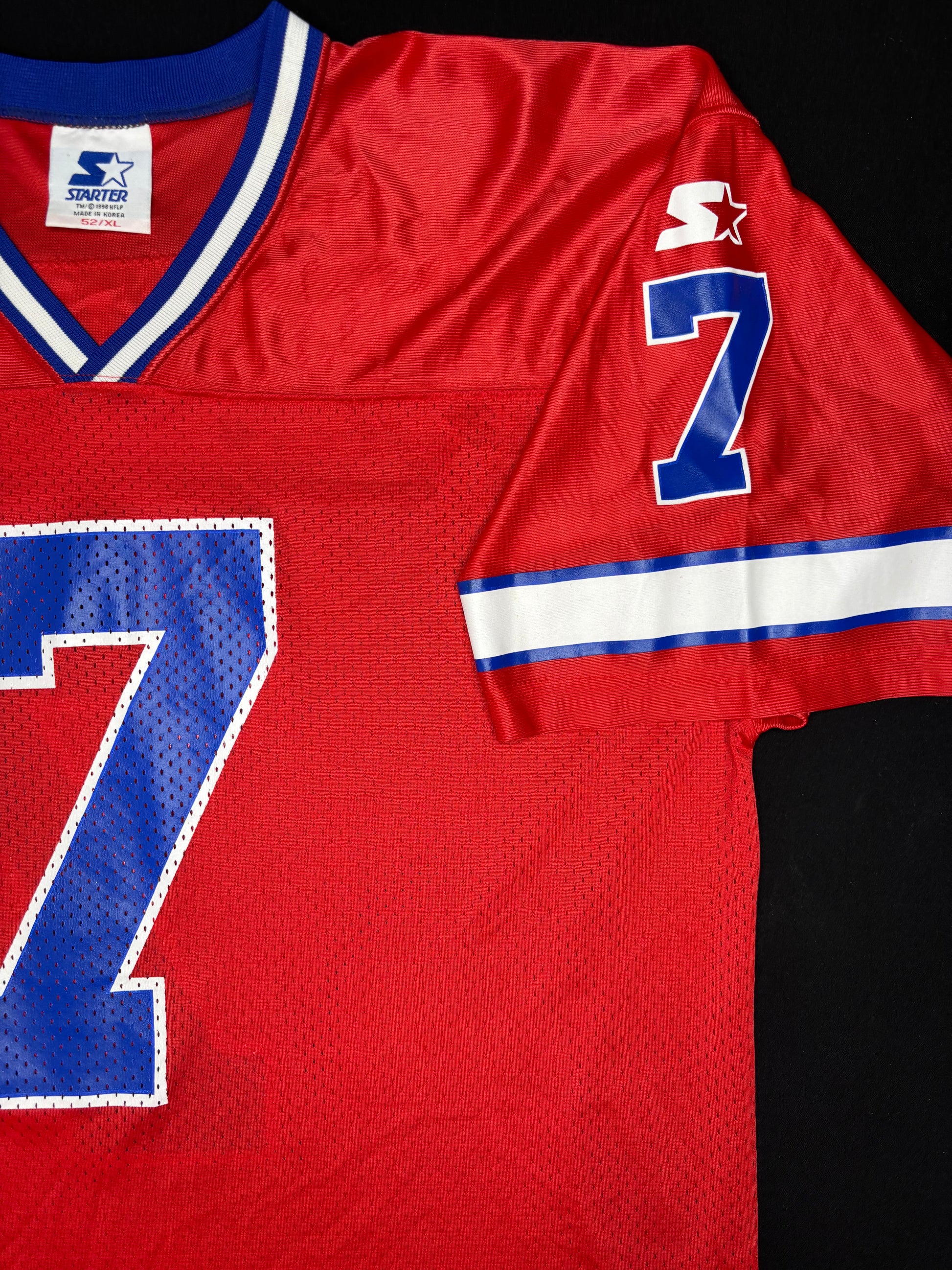 Buffalo Bills Doug Flutie Alt Red Starter Football Jersey Size: 52