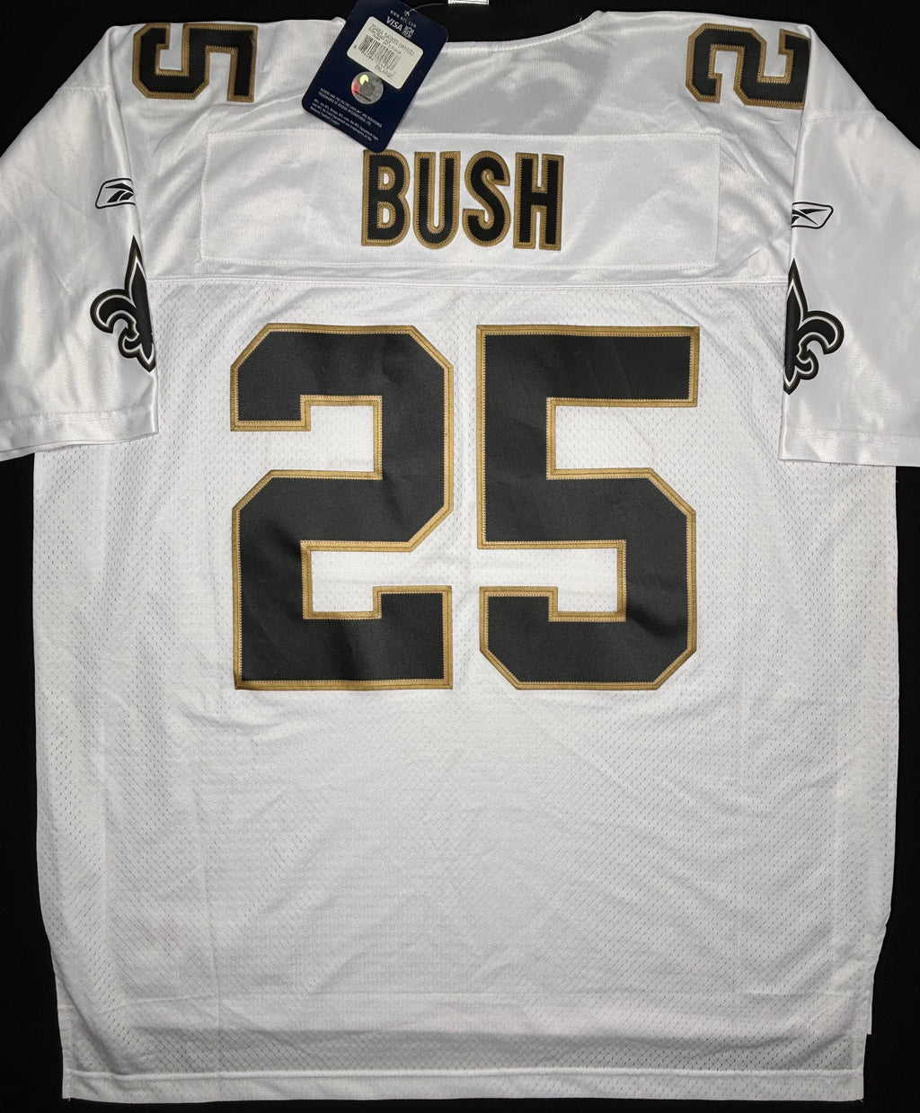 NWT New Orleans Saints Reggie Bush Reebok Premiere Football Jersey Size: XXL