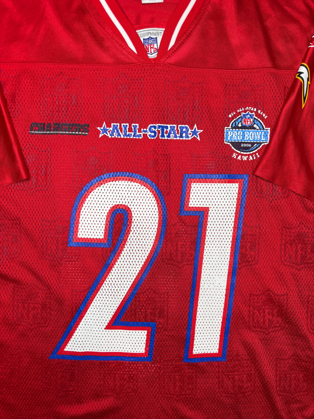 San Diego Chargers Ladainian Tomlinson 2006 AFC Pro Bowl Reebok Football Jersey Size: Large