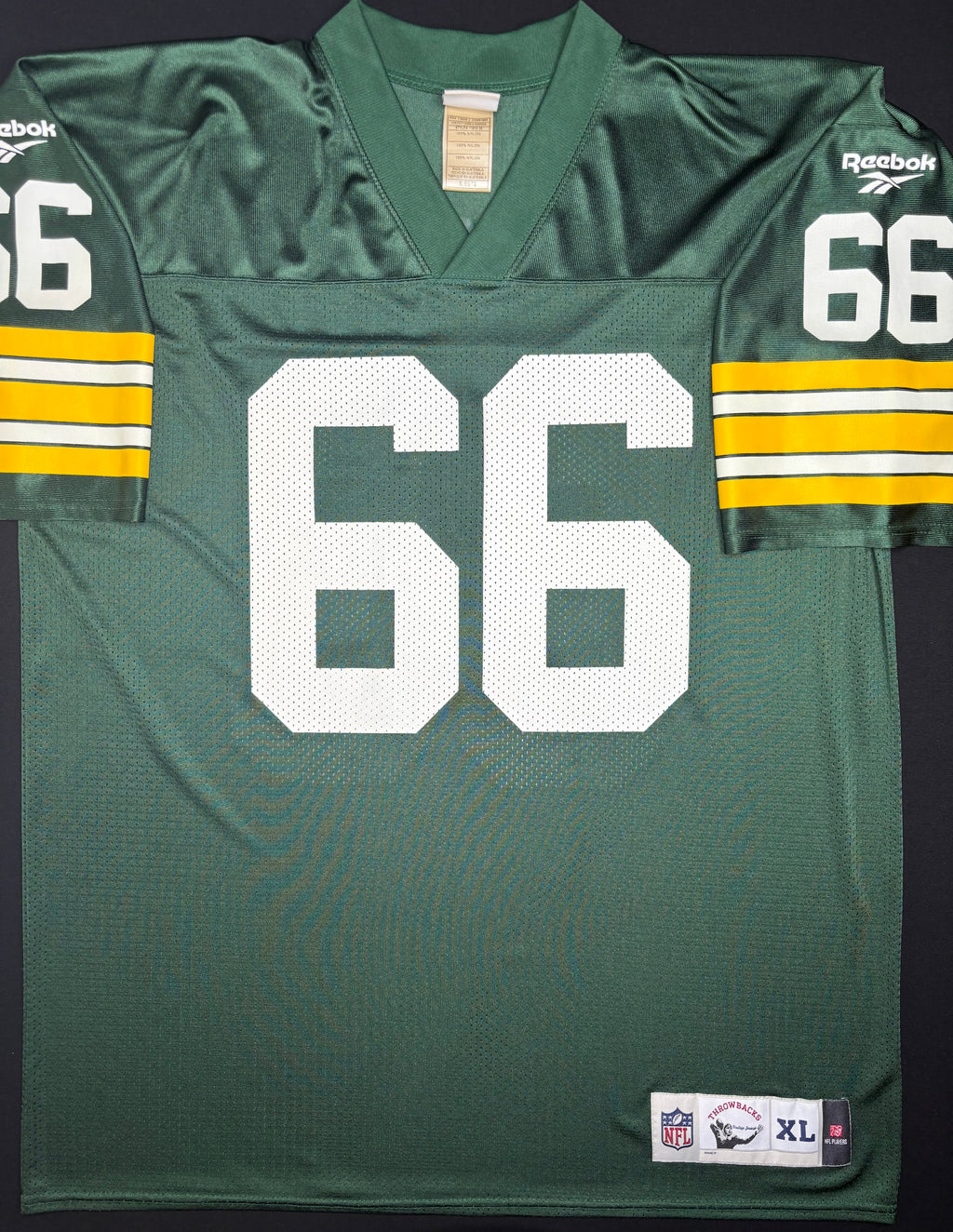 Green Bay Packers Ray Nitschke Reebok Throwbacks Football Jersey Size: XL