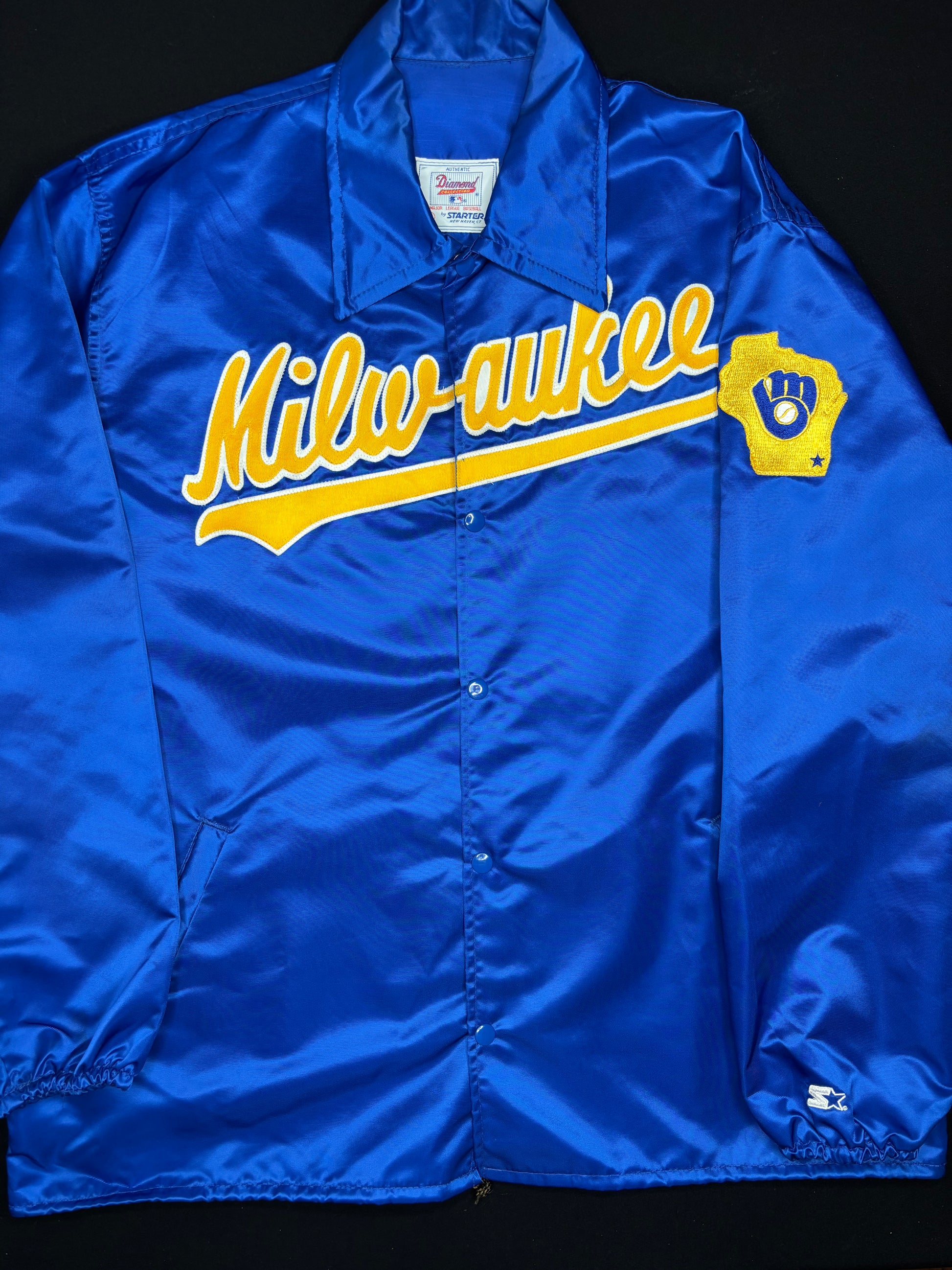 Milwaukee Brewers Vintage Starter Jacket Size: XL