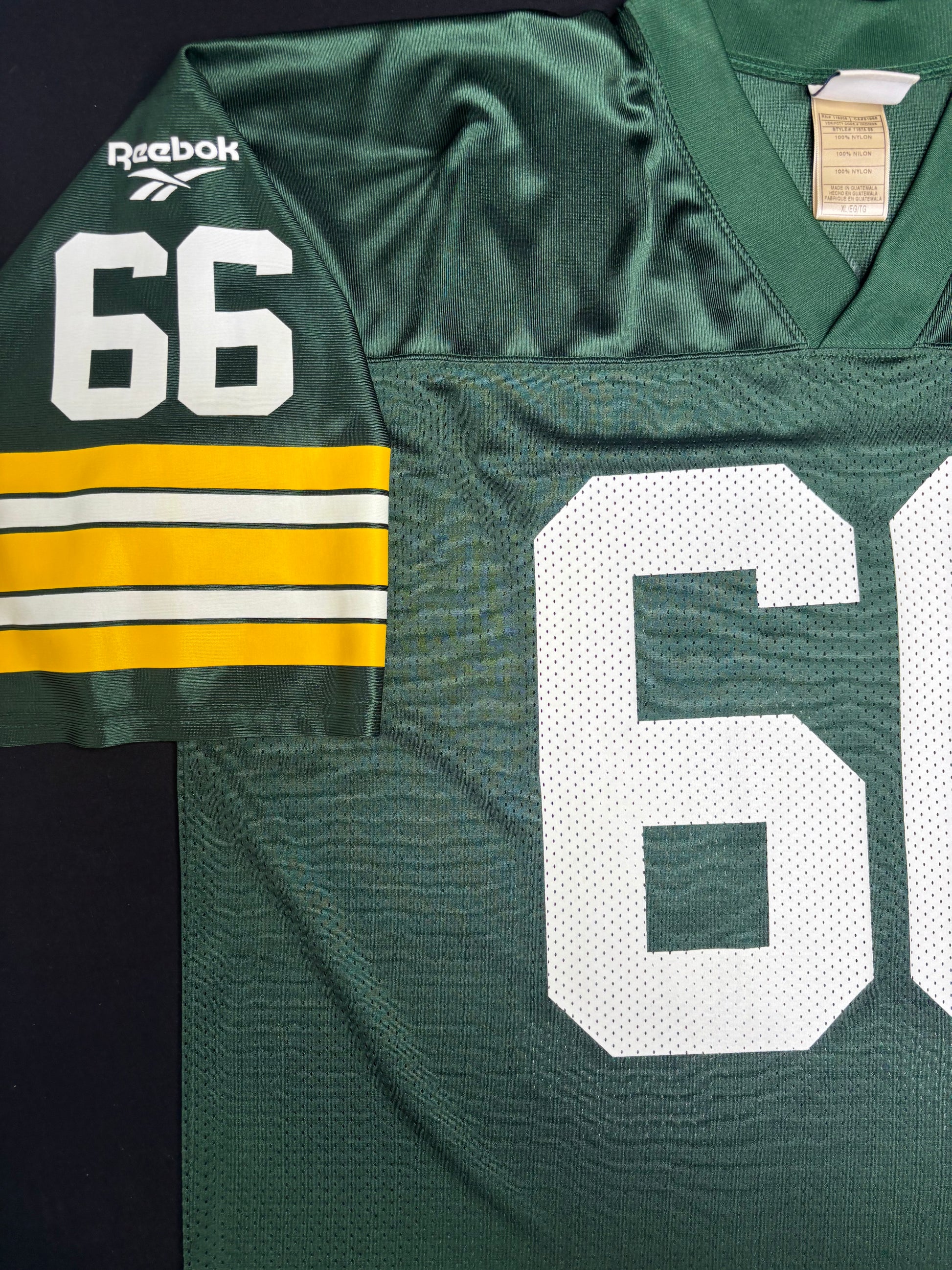 Green Bay Packers Ray Nitschke Reebok Throwbacks Football Jersey Size: XL